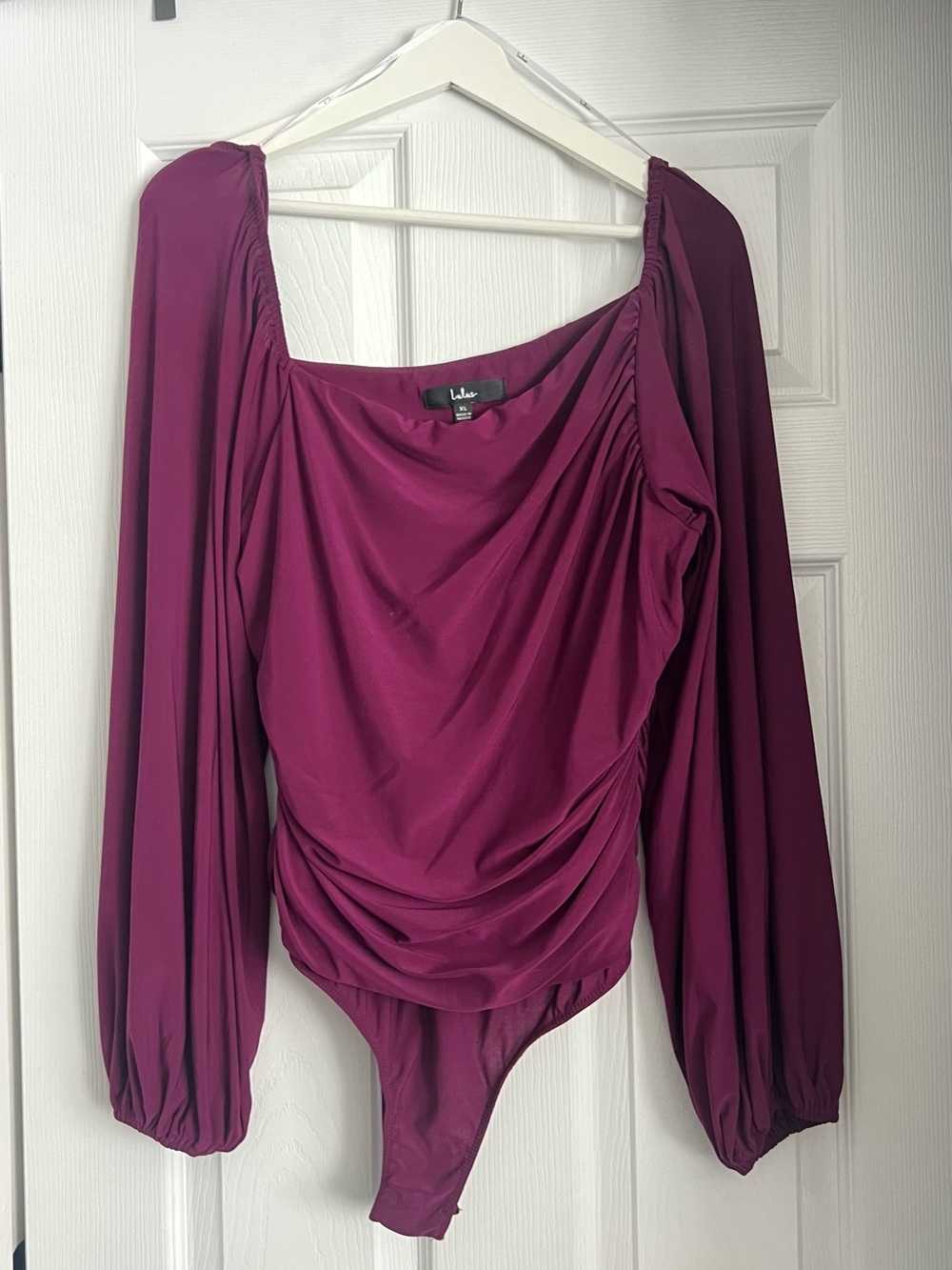 Lulus XL Plum Bodysuit - Deep Berry Purple